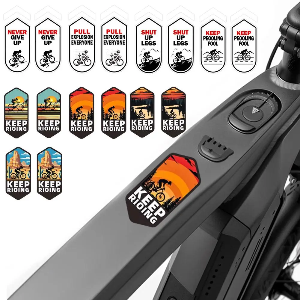 Cycling Stickers Bikers Front Frame Sticker Cycling Top Tube Stickers Decals For Water Bottle Laptop Decorative Luggage Com C7y6