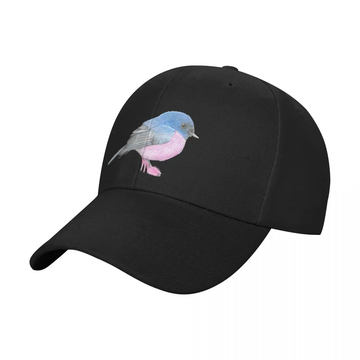 Pink Robin in Marabou Slippers Baseball Cap Hood Visor Golf Cap Women Hats Men's