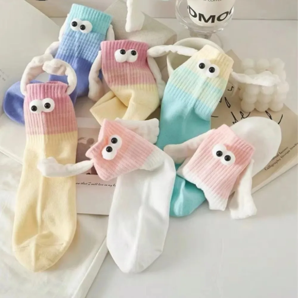 Lightweight Skin Friendly Women's Color Hand Grip Socks Personality Cute Socks Couple Fun Socks For Casual Wear