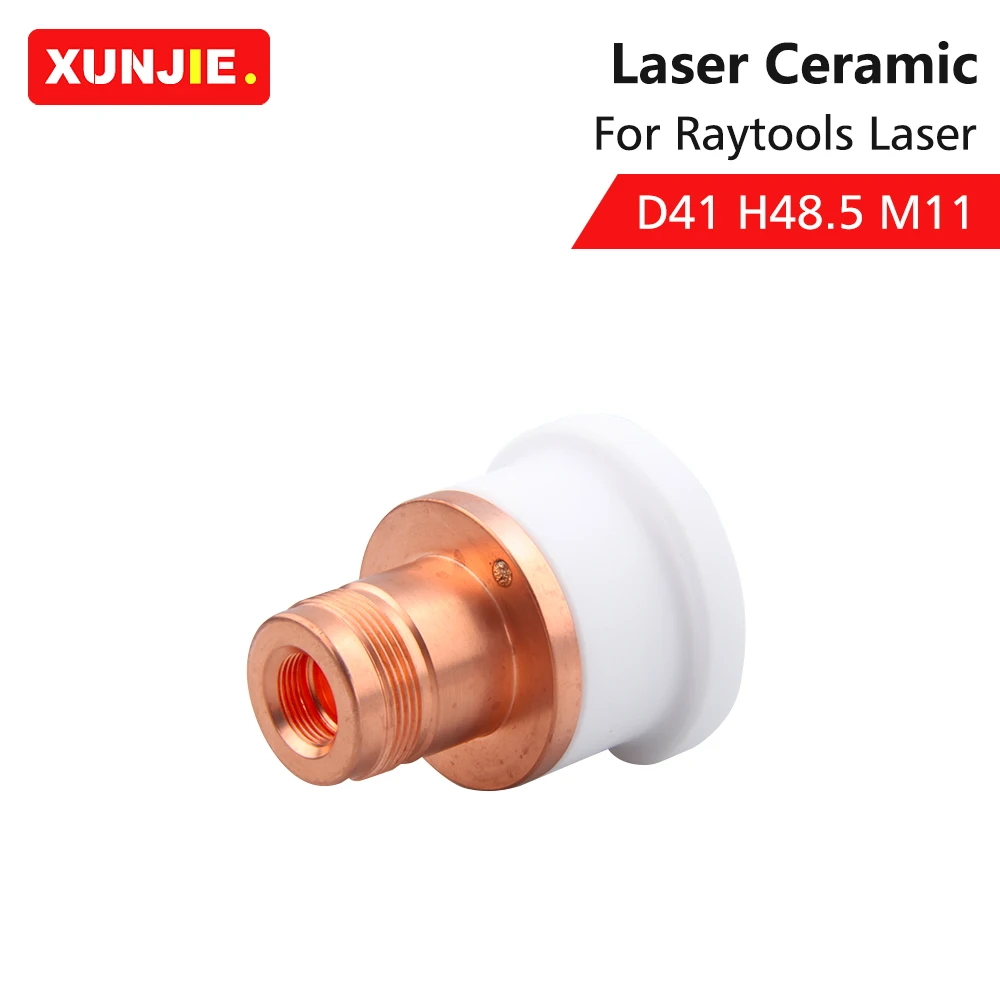 Imagem -03 - Xunjie-raytools Laser Suporte de Bico de Cerâmica Conecte a Peça Cerâmica para Raytools Bs12k D41 H48.5 M11