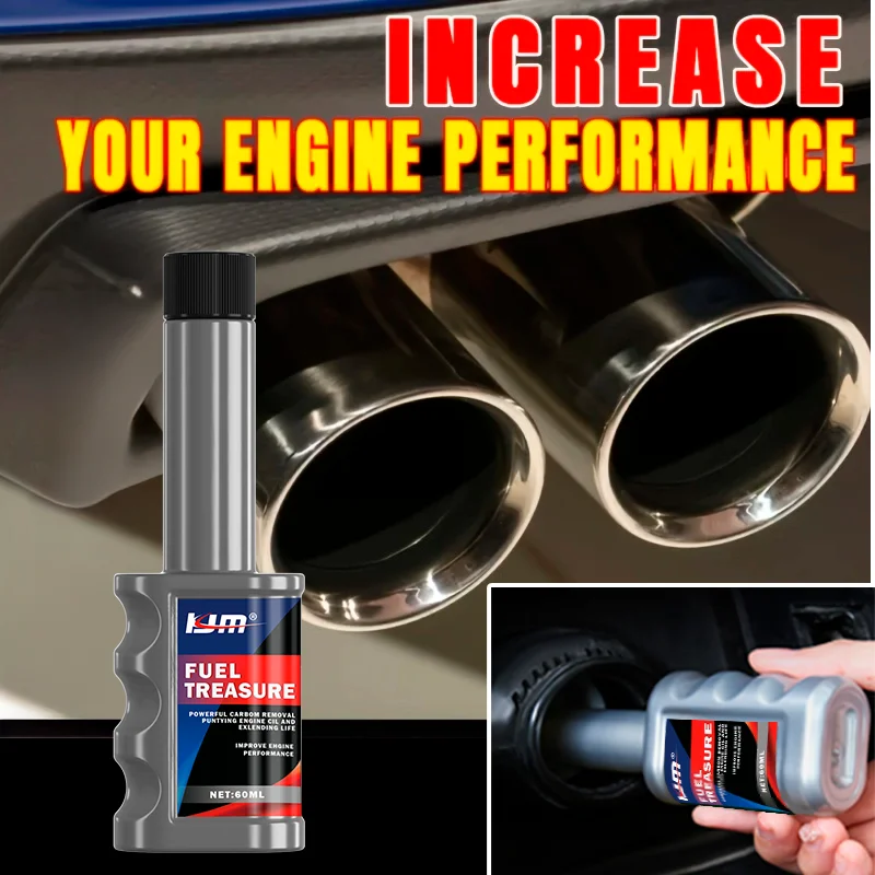 KJM 60ML Fuel Treasure Multi-Purpose Car Fuel Additive for Engine Carbon Removal Performance Improvement