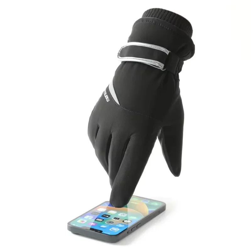 Winter Warm Thickened Skiing Gloves Outdoor Waterproof Touch Screen Mittens Sports Snowboard Ski Glove Windproof Riding Gloves