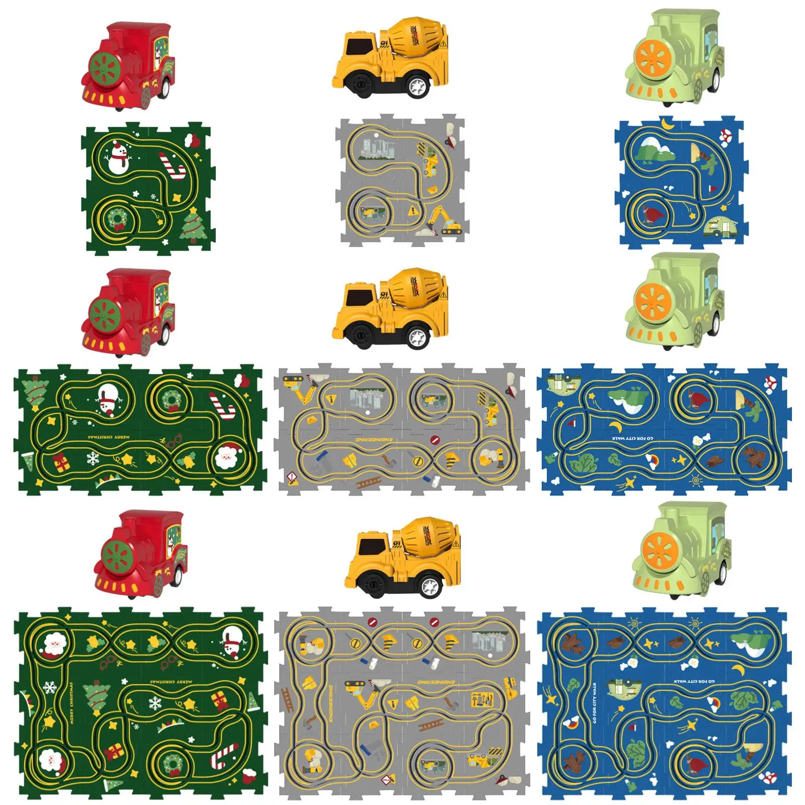 Spoorspeelgoed Voertuig Handoogcoördinatie Educatief speelgoed Legpuzzels Spoorspeelset voor peuters Kinderen Kinderen Jongens Geschenken