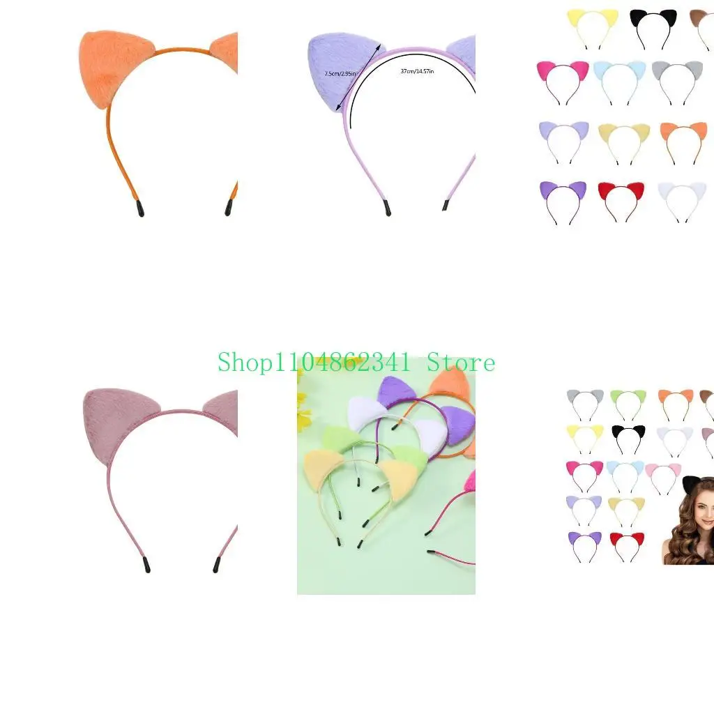 5asd Kitties Ear Ear Kiểu tóc thoải mái dành cho phụ nữ Mèo nghe