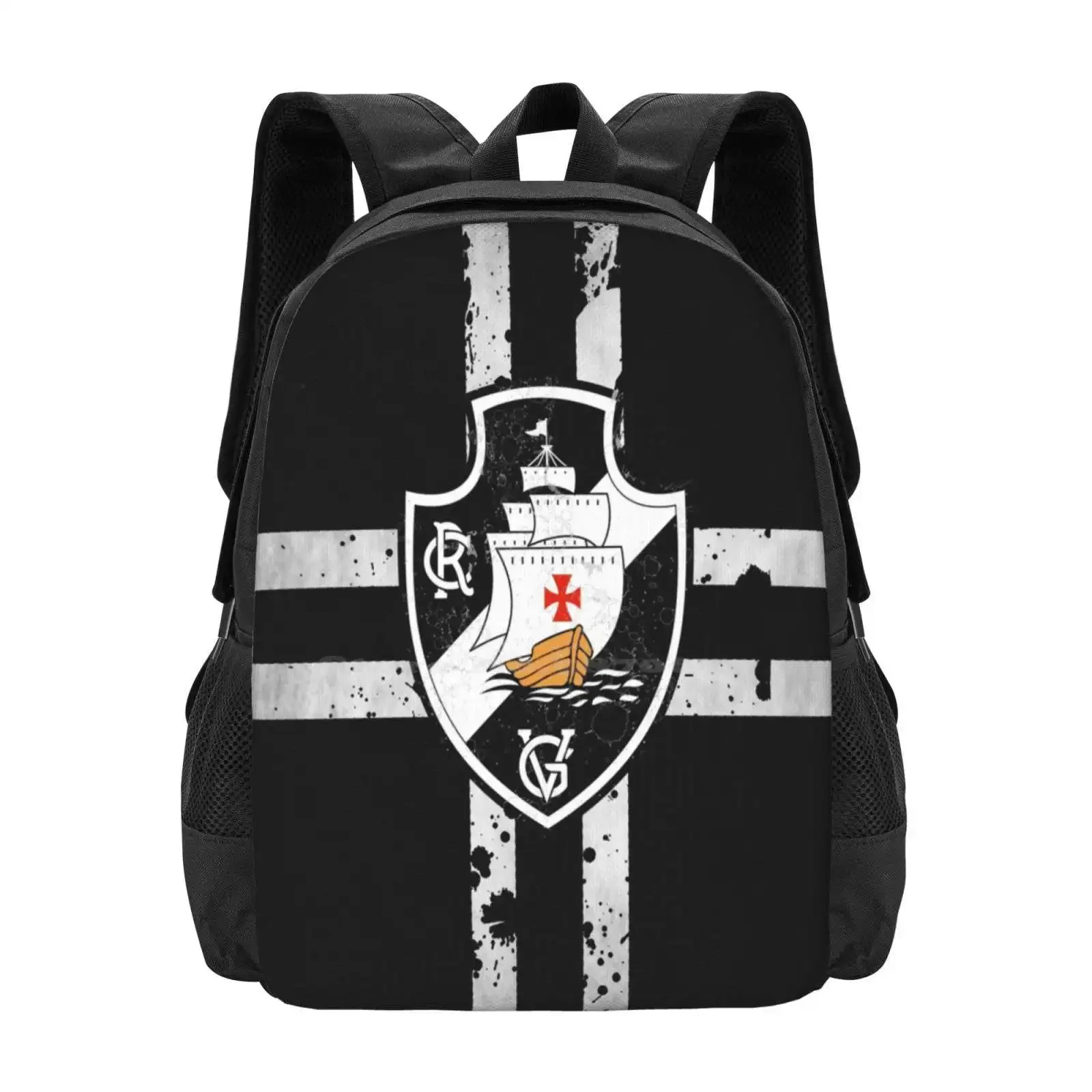 

Vasco (Black-Ink) Hot Sale Schoolbag Backpack Fashion Bags Cr Vasco Da Gama Futebol Soccer