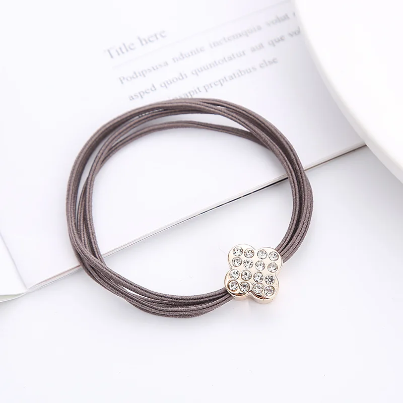 Heart Hair Ties 2025 Fashion Elastic Scrunchies 4-Strand Braided Butterfly Bows Gentle No Slip Hair Accessories Single