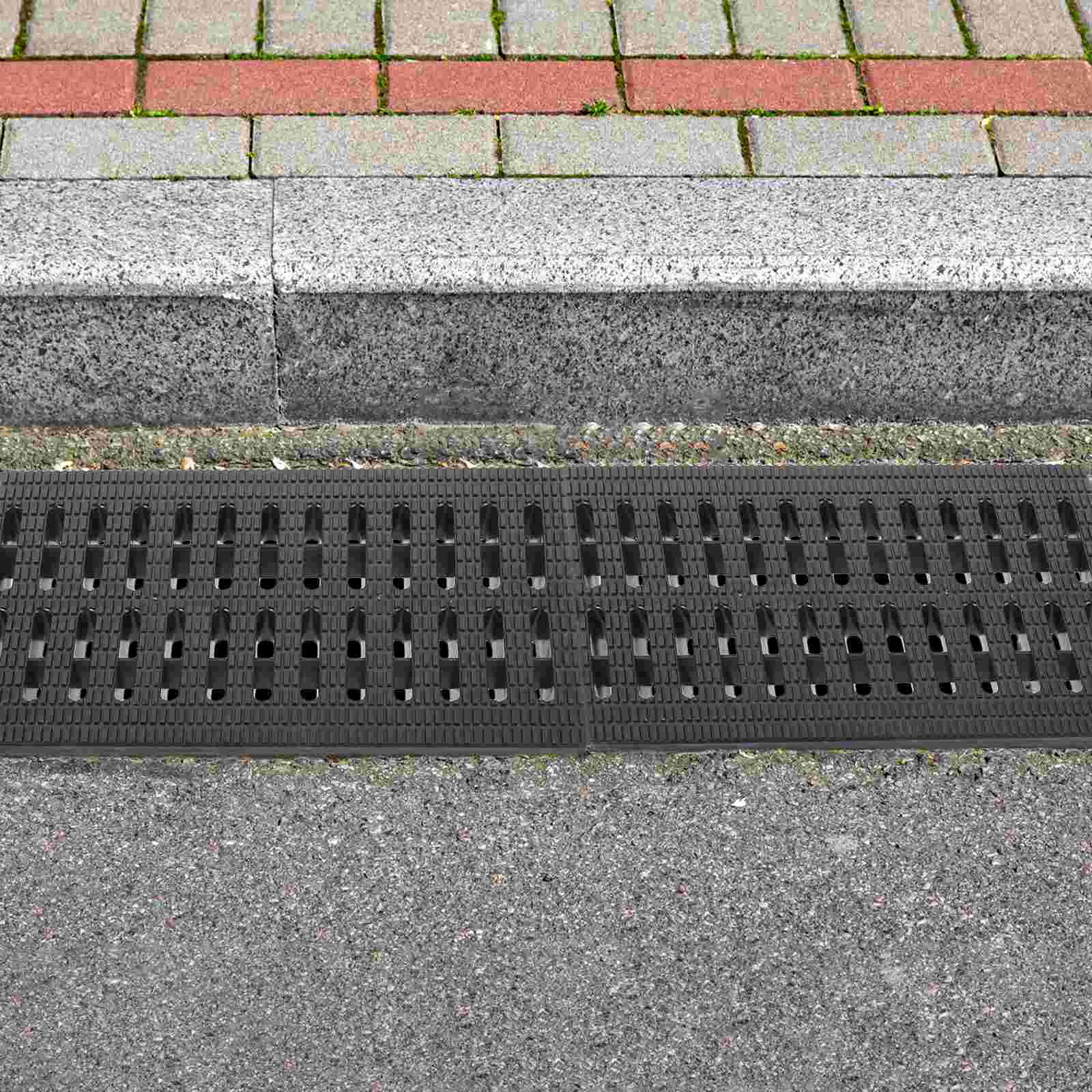 Gutter Cover Outdoor Drain Basement Driveway Round Stickers Pipe Channel Grate Plastic French System for Yard Faucet