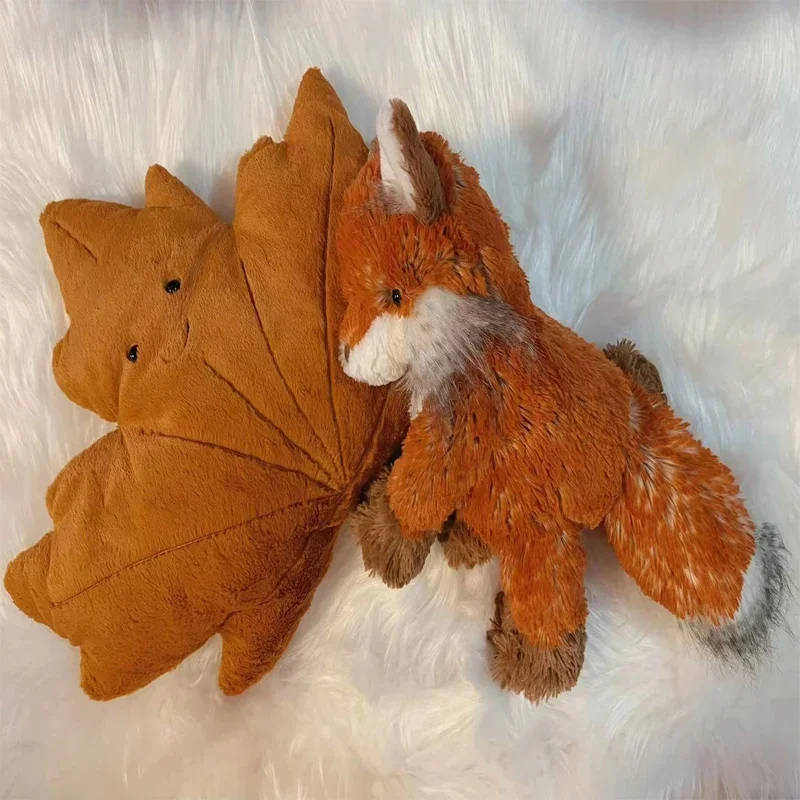1PC Kawaii Anlage Spielzeug Kreative Plüsch Cartoon Maple Leaf Puppe Weiche Angefüllte Sofa Kissen Baby Begleiten Kissen Kinder geschenk Home Deco