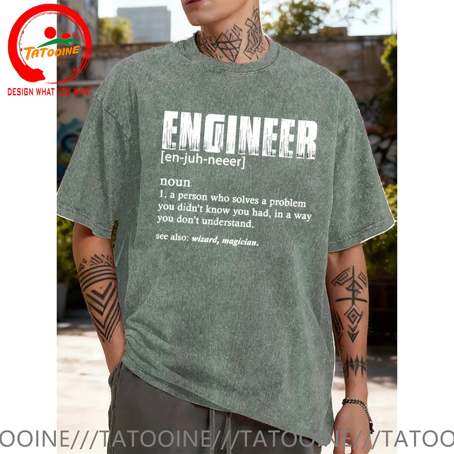 Funny Design Funny Engineer Definition  SRed Doublet Men Fashion Trendy Casual Clothing Stylish Tops Tee Shirt Leisure Tshirt Me