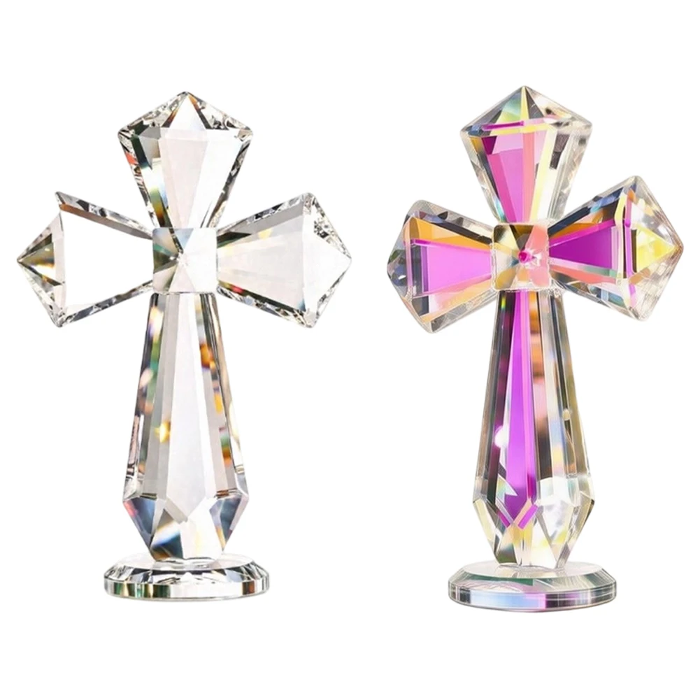 Rainbow Shiny Decor Elegant Religious Desktop Ornament Beautiful Home Furnishing For Wedding Baptism Christian Ceremony Home