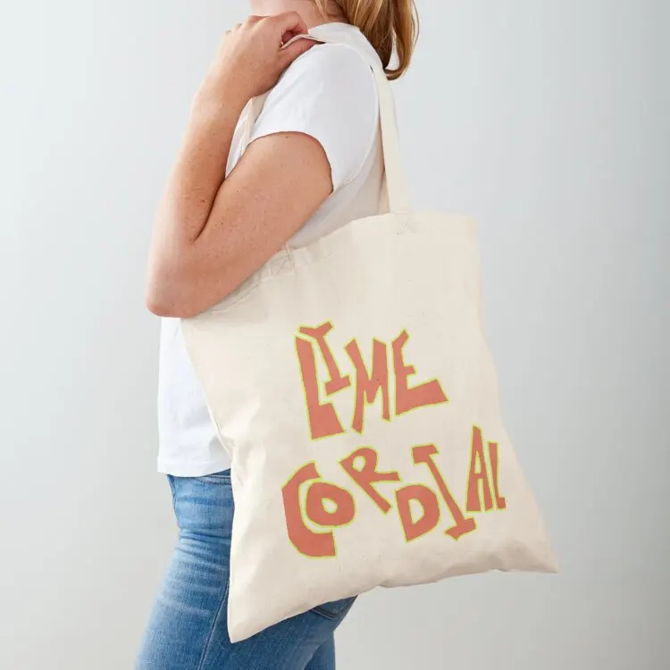 

Lime Cordial Sticker Tote Bag supermarket folding bag eco bag folding canvas tote Cloth bags