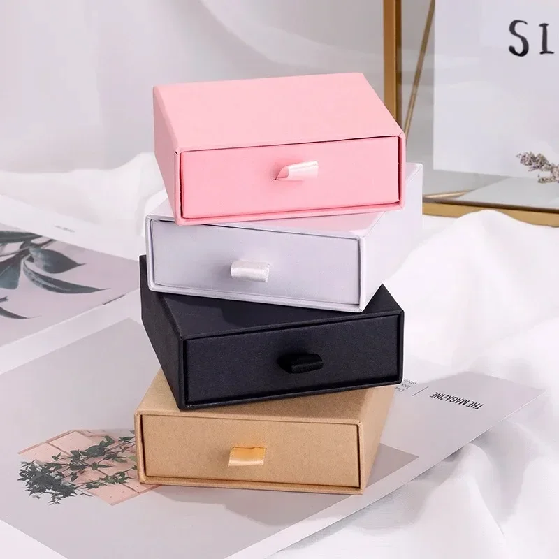 2026 Latest Models Pink/White/Black Multiple-Use Jewelry Packaging Box for Necklace Bracelet And Ring - Organized Gift Solution