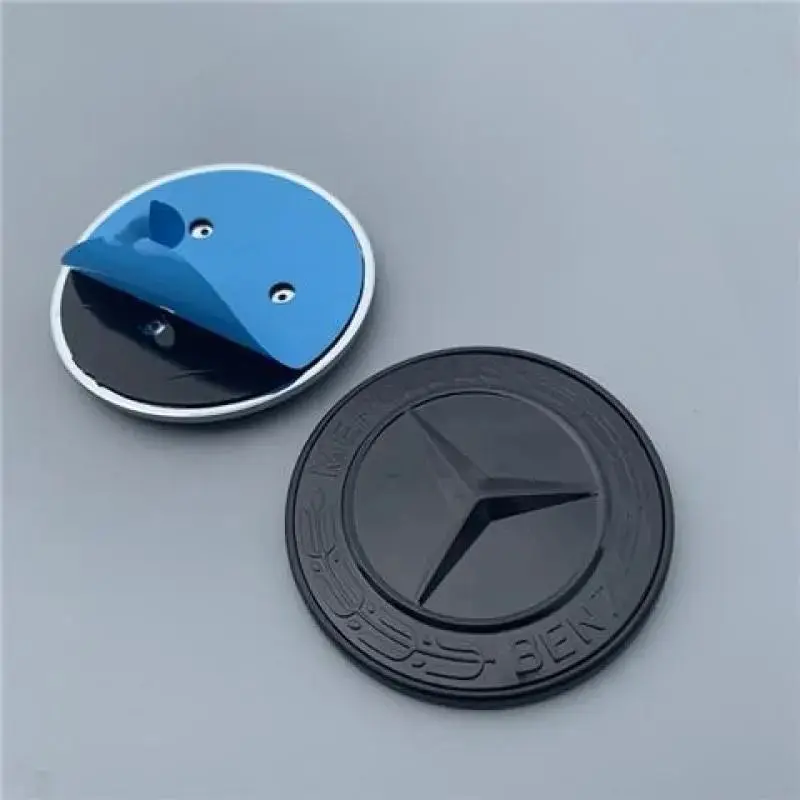 57mm Star Flat Hood Bonnet Logo Mercedes Benz AMG W204 W124 W201 W202 W212 W220 W205 Emblem Badge Stickers Automobile Accessorie view 6