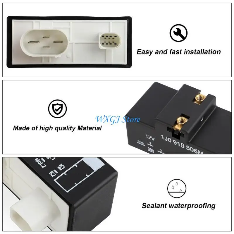 

37JE Блок радиатора охлаждения модуль управления вентилятором 1J0919506M для гольфа