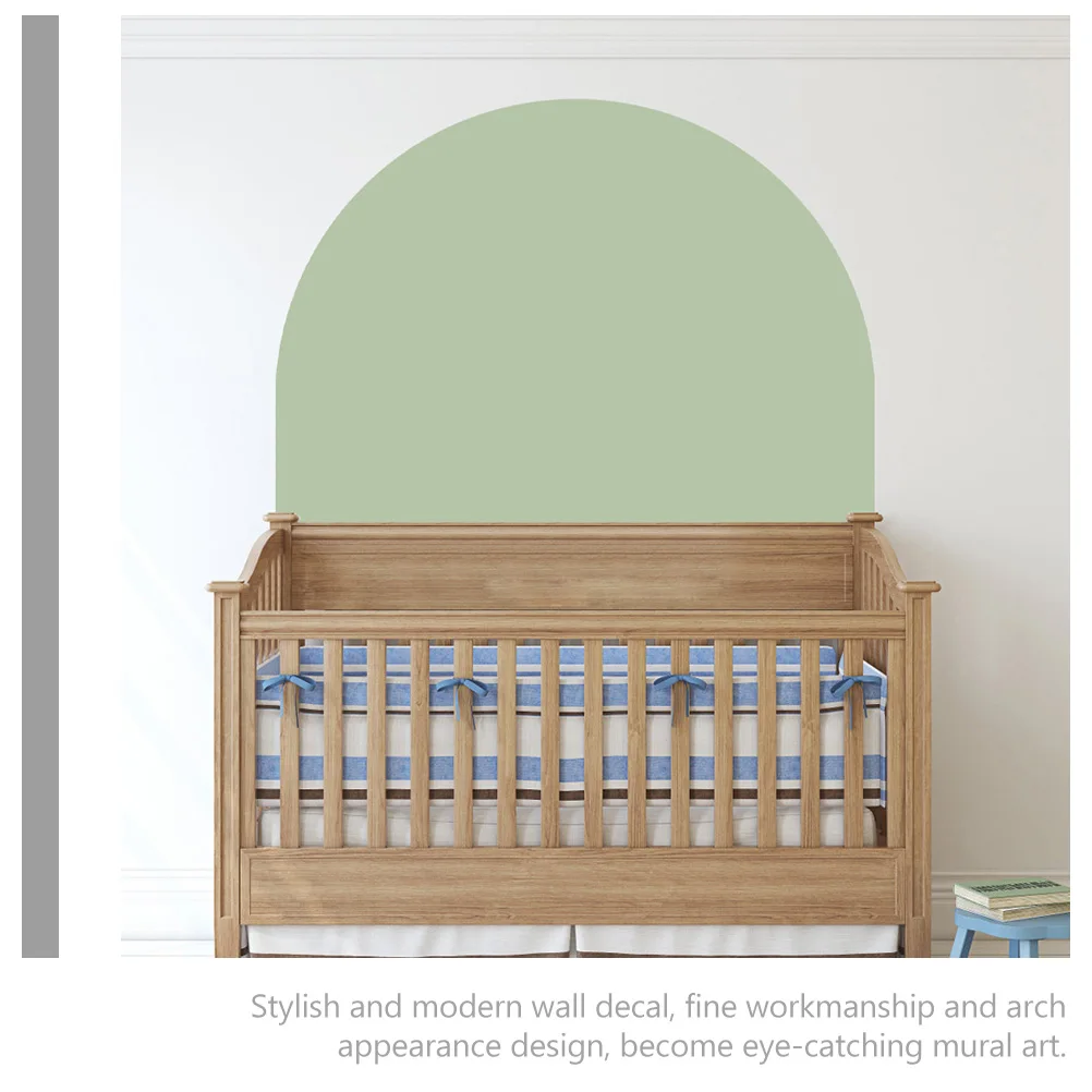 

Geometric Wall Sticker Arch Design Semicircle Headboard Decal Removable Adhesive Home Decor Sticker Bedroom