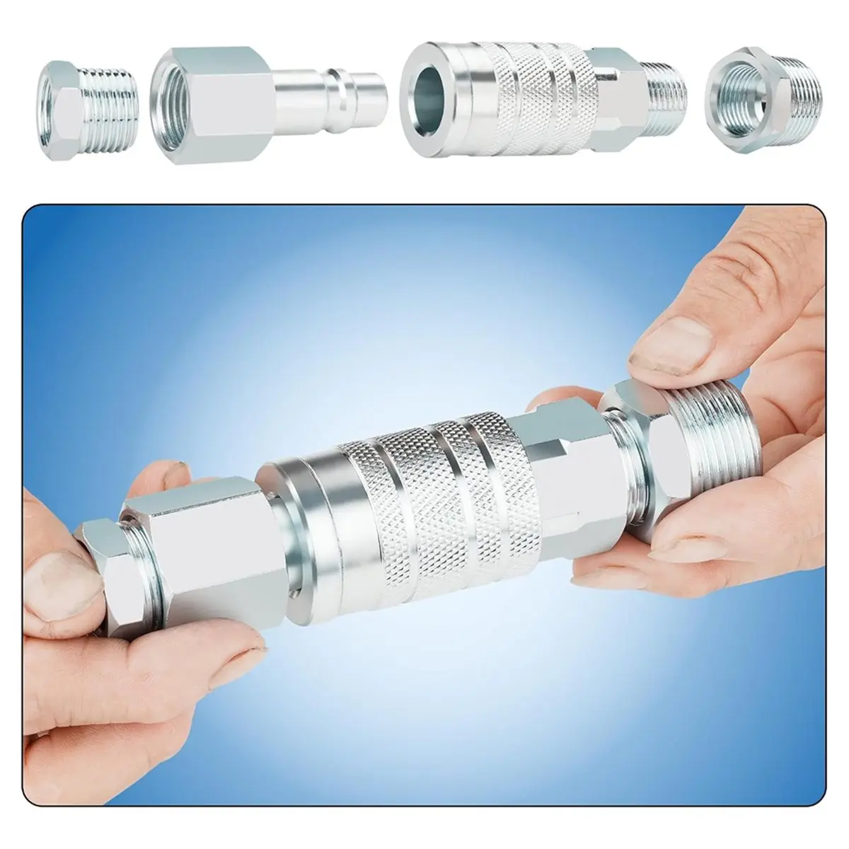 10PCS 1/2 Inch NPT Air Compressor Hose Quick Connect Fittings with 1/2