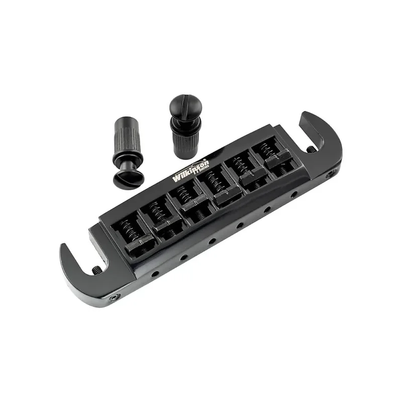 Wilkinson Electric Guitar Bridge Tailpiece WOGT3 Adjustable Wraparound Black/Silver - Brand New New Products Hot Sale-