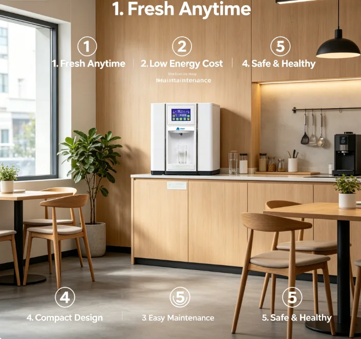 Atmospheric Water Generator 15L/day, Air to Water Dispenser with Purification System, Portable Water Maker for Home & Office