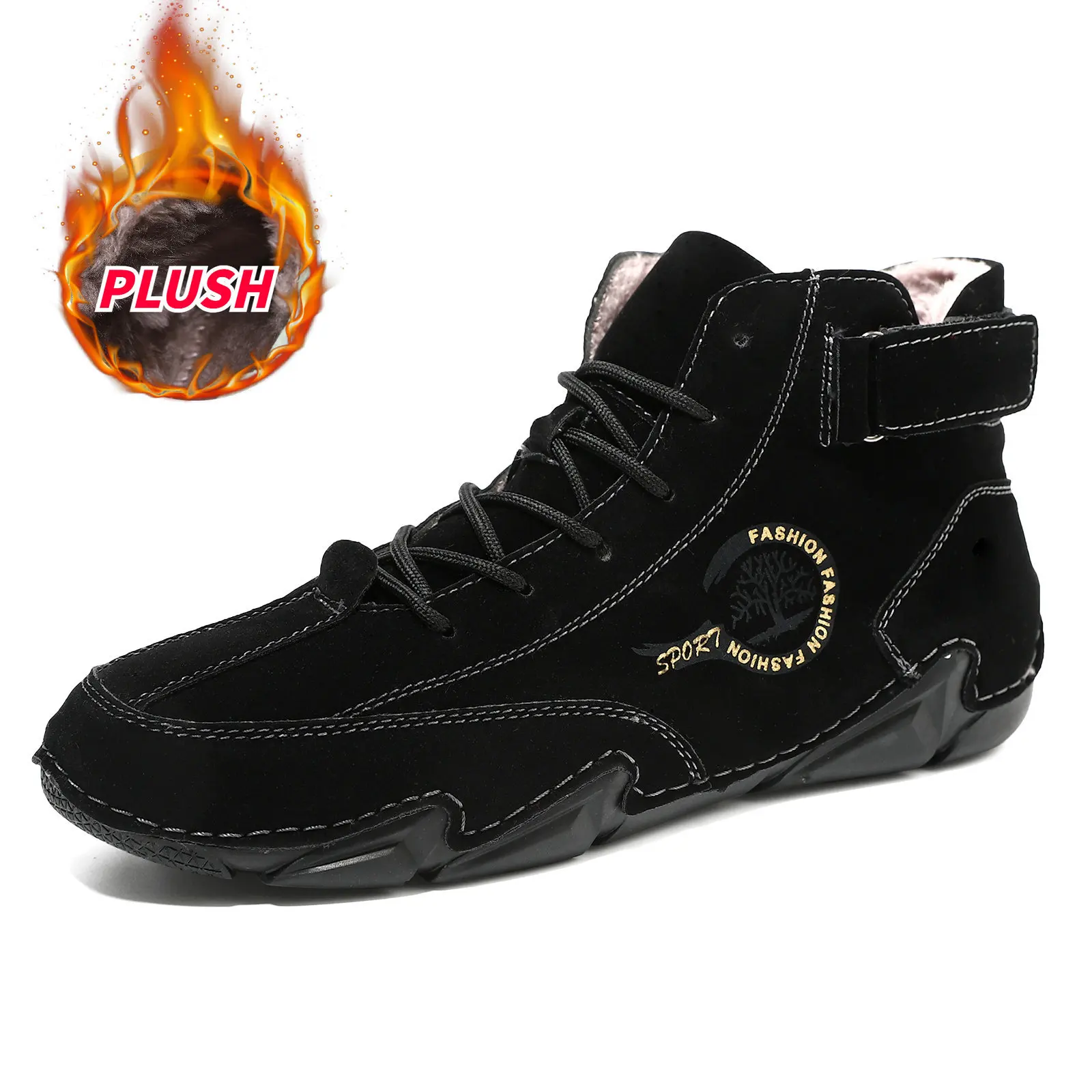 

Men Boots Casual Leather Luxury High Top Sneakers Luxury Loafer Shoes for Men Motorcycle Ankle Boots 2026 New in Footwear