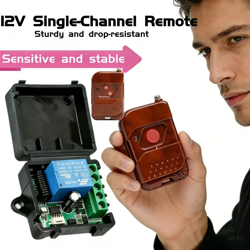 433Mhz DC 12V 1CH Universal Wireless Remote Control Switch Relay Receiver Module RF Transmitter 433Mhz Remote Control