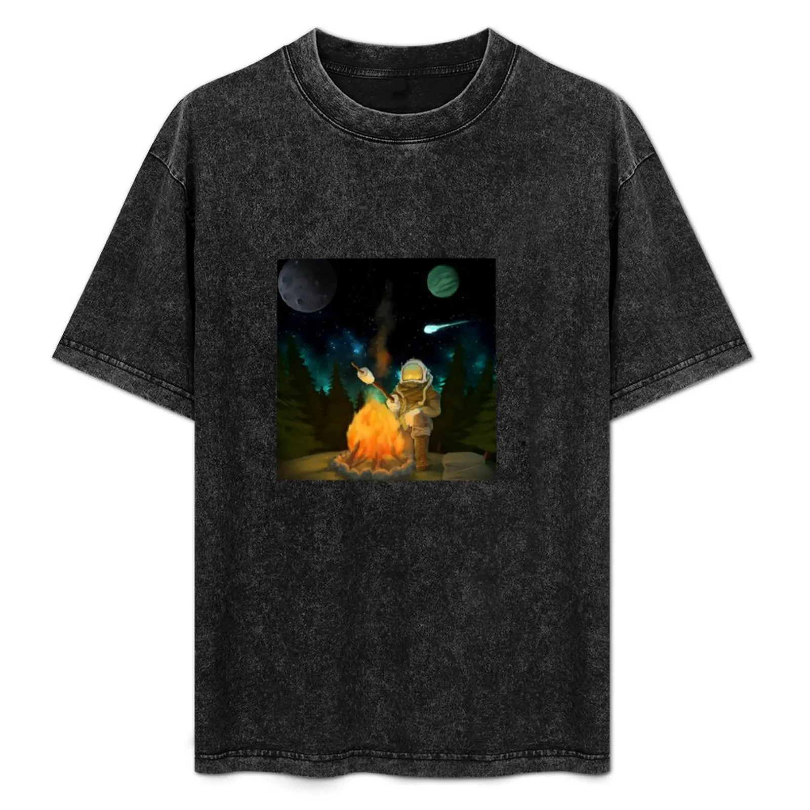 outer wilds art T-Shirt blanks graphic t shirt vintage vintage graphic tee graphic shirts oversized t shirts for men