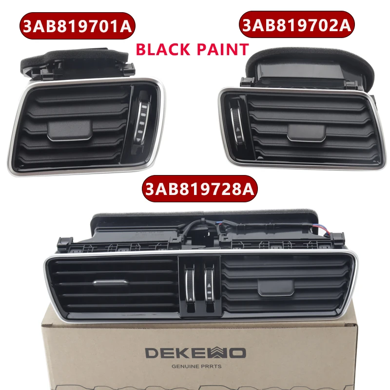 

Передняя приборная панель, вентиляционные отверстия для кондиционера 3AD819728A 3AD819728A 3AD819701A, черная краска для VW CC R36 Passat B6 B7