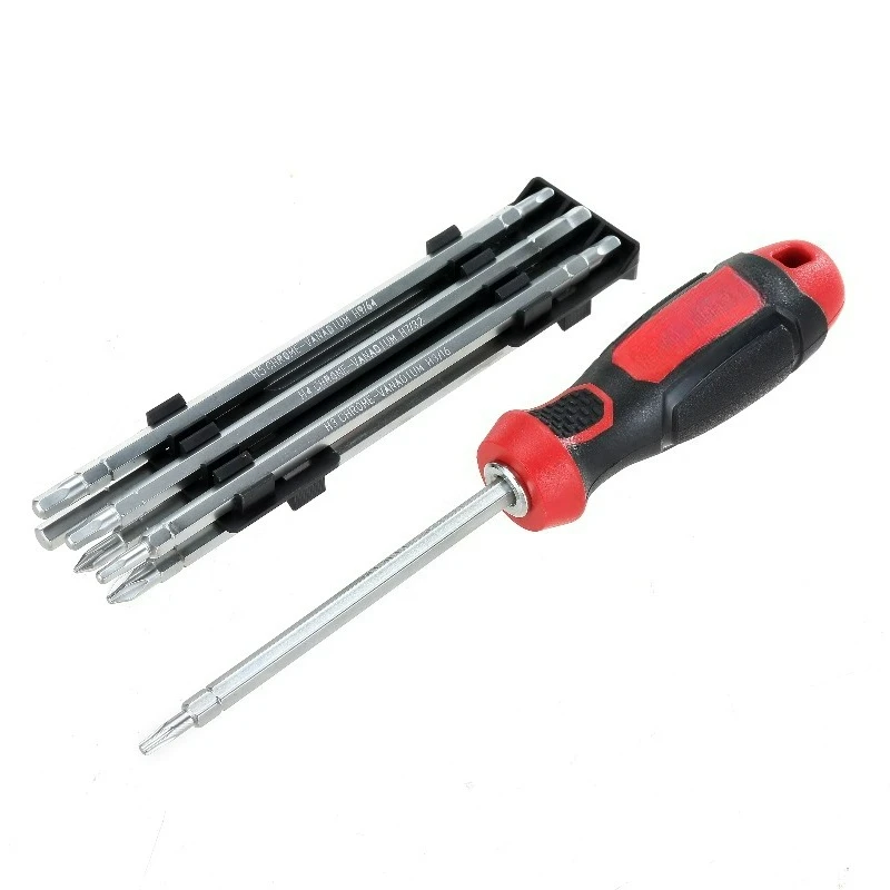 8 Piece Interchangeable Slotted & Phillips Bits Screwdriver Set