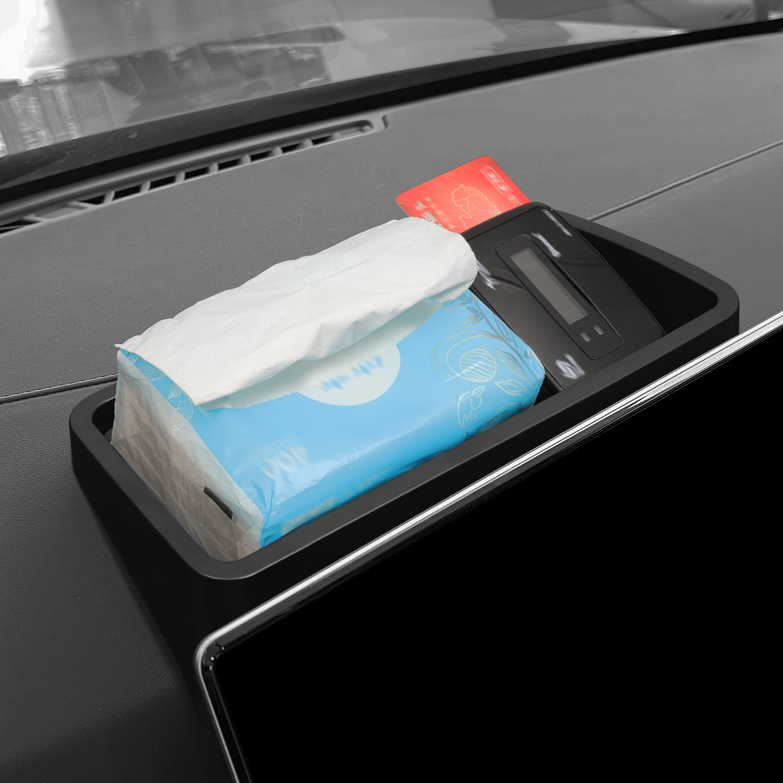 LUCKEASY for BYD Yuan UP/Atto 2 2024-2025 Central Control Screen Rear Storage Box Accessories Dashboard Storage TrayOnly Fit LHD view 5