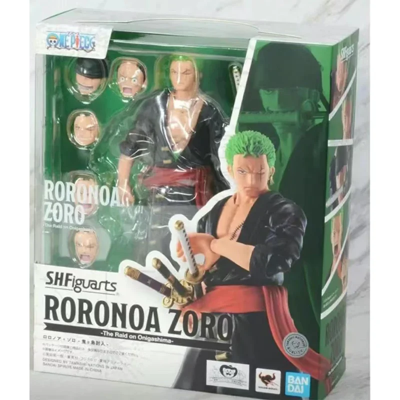 BANDAI-figura de acción de PVC Original para niños, modelo de muñeco Hoilday, S.H.Figuarts SHF, Roronoa Zoro Yamato, en Stock