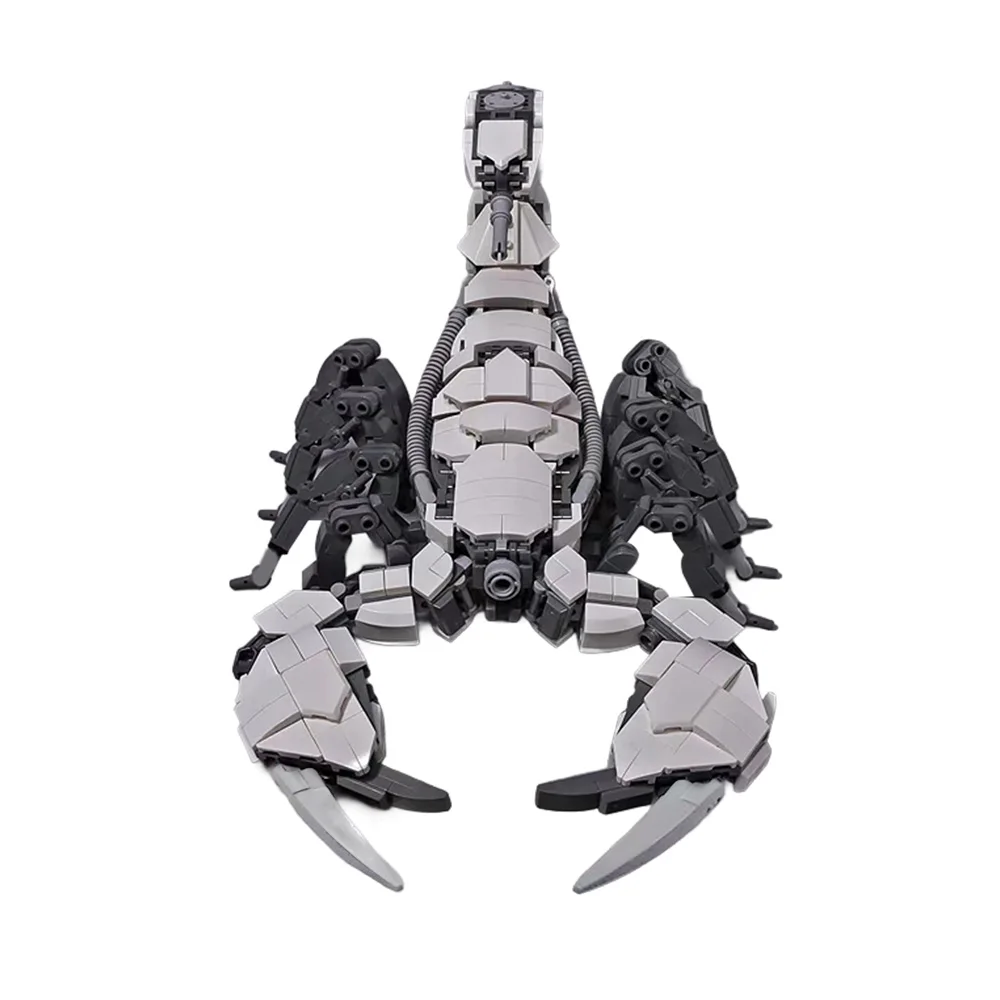 MOC Mech Scorpions Kreaturen Bausteine Modell Schwarz Mechanische Skorpione Ziegel diy Zusammengebautes Spielzeug für Kinder Geschenk