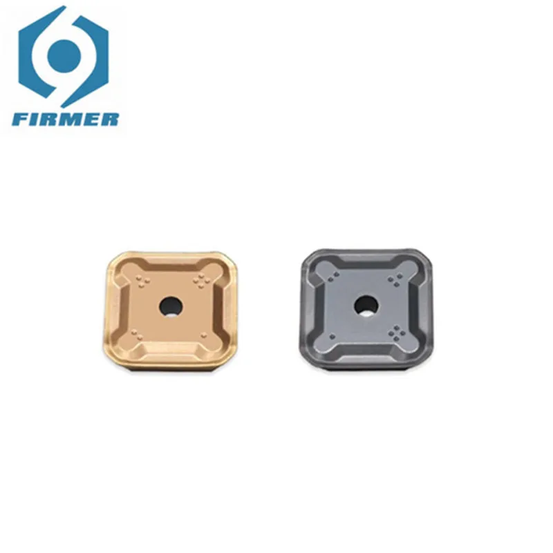 

10 Pieces CNC Milling Inserts 45 Degree Quadratic Mold SEKR1203AFTR Black Yellow Double-ended Milling Cutter Blades