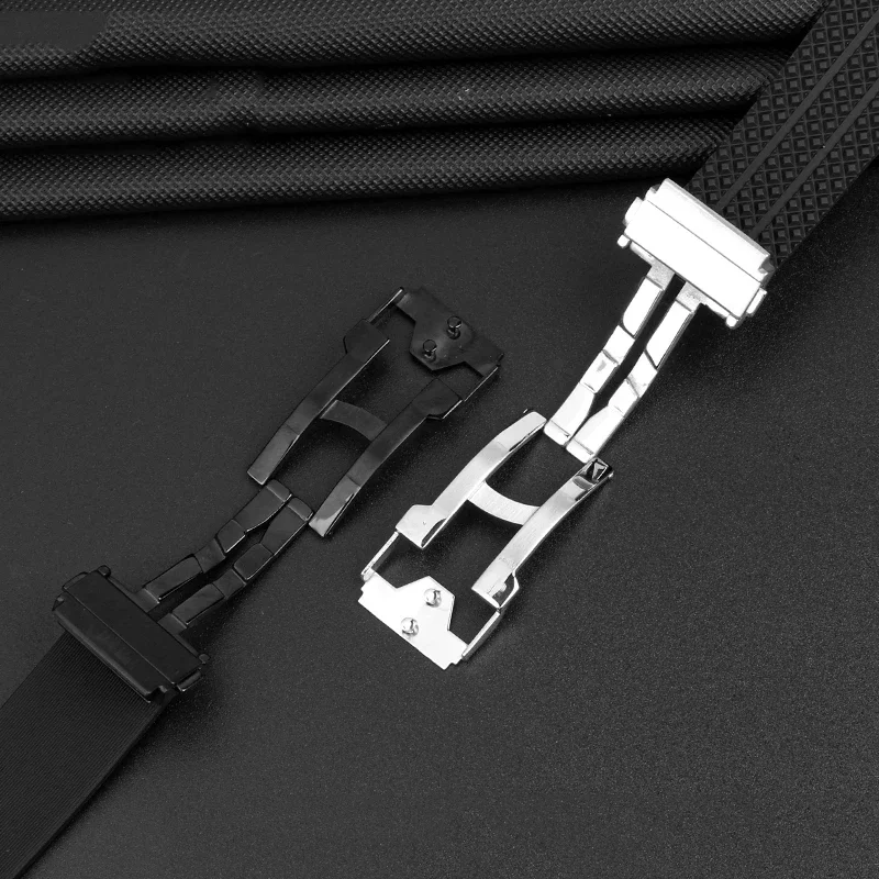 Watchband For HUBLOT BIG BANG Silicone 26mm*19mm  25mm*17mm Waterproof Men Watch Strap Chain  Rubber Watch Bracelet Chain