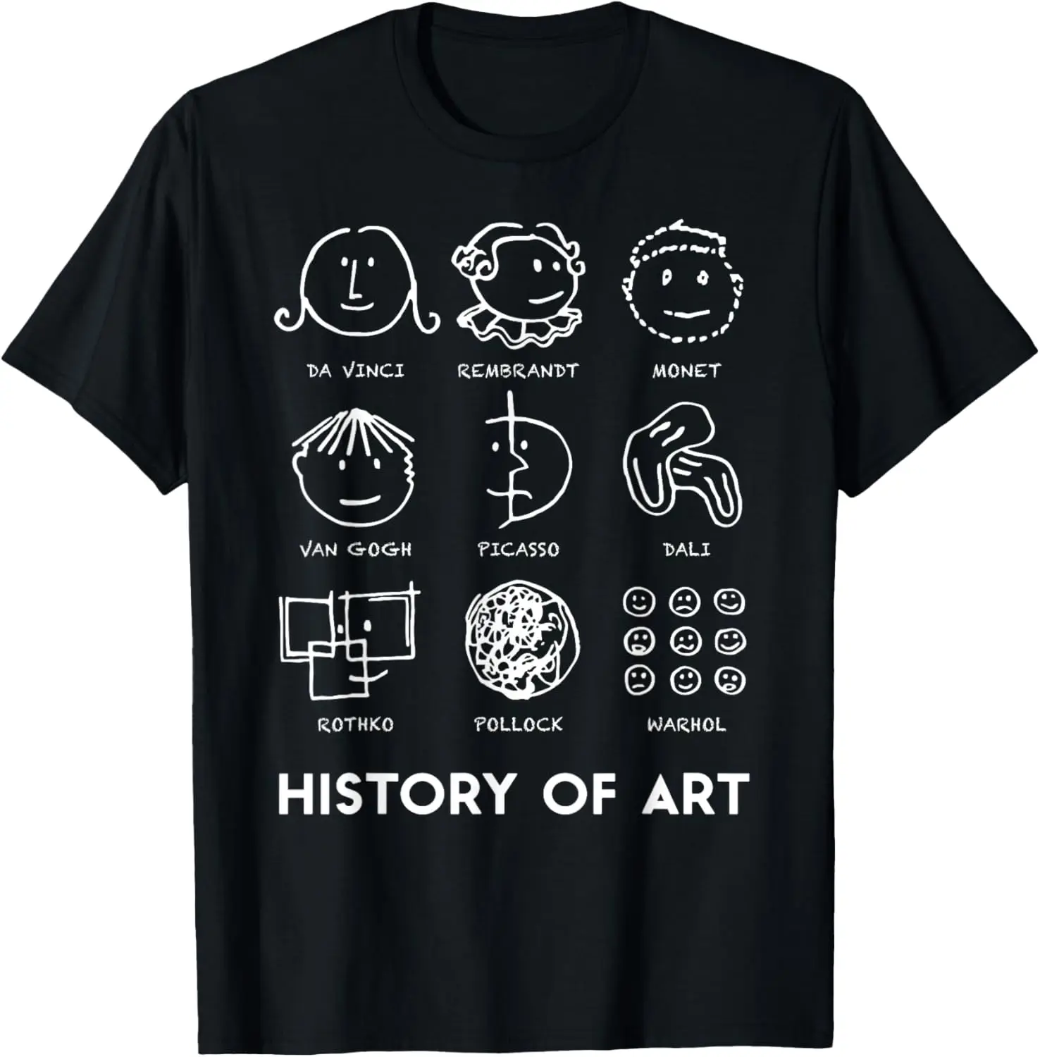 T-shirts pour enseignants et étudiants en histoire de l'art, T-shirts pour passionnés d'art, hauts d'été amusants, T-shirts pour femmes, T-shirts graphiques streetwear d'été