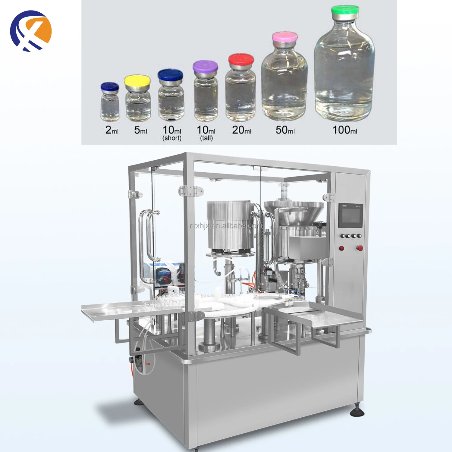 Automatic Small Scale 3000BPH Glass Bottle Vial Filling Machine Glass Bottle Filling Capping Machine Auto Vial Filler And Capper
