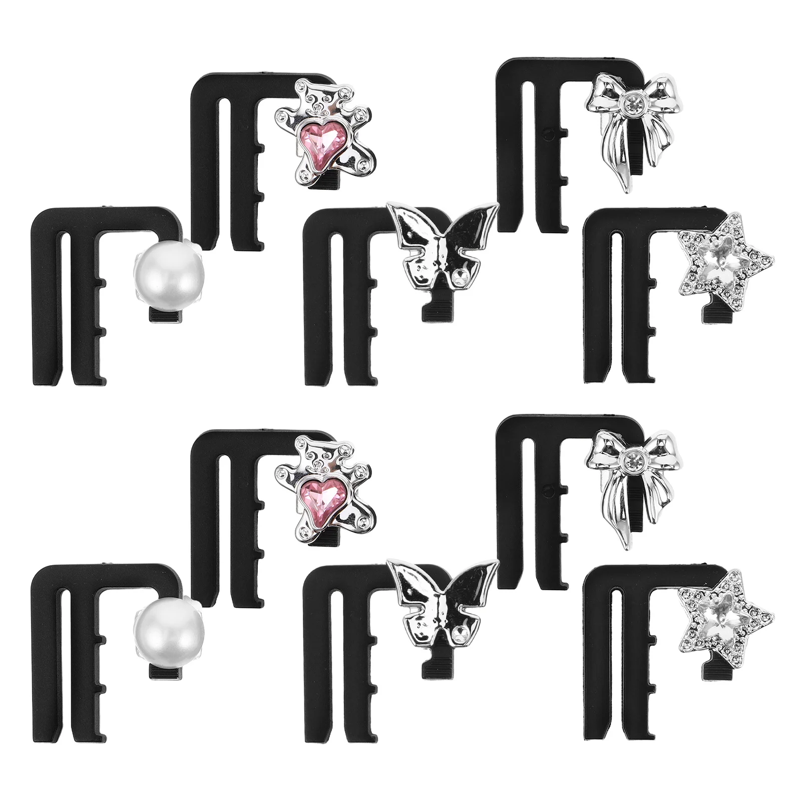 

10Pcs Waistband Size Adjuster Detachable Buckle for Jeans Trousers Skirts Prevents Slips Enhances Comfort Daily Wear