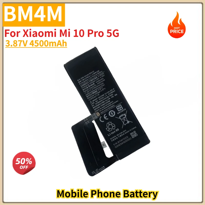 

BM4M High Quality Phone Battery 3.87V 4500mAh for Xiaomi Mi 10 Pro 5G Brand New Replacement Battery