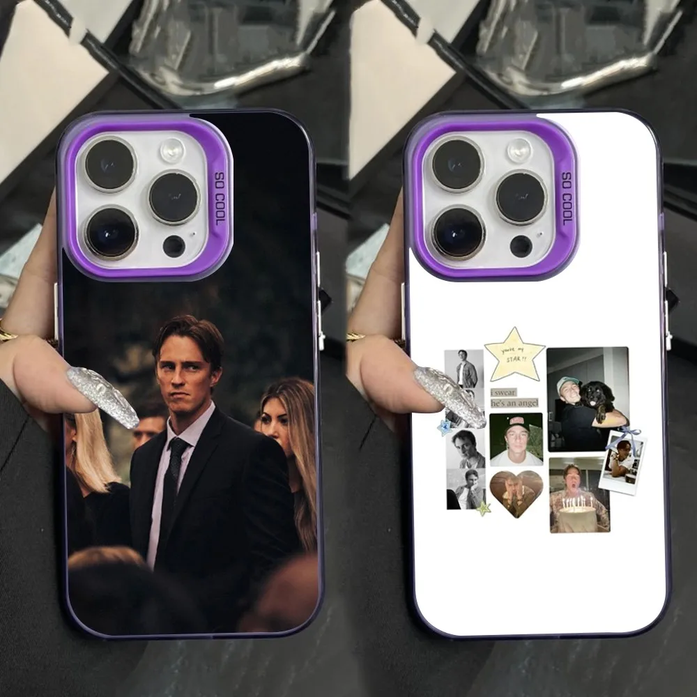 

Actor D-Drew S-Starkey Phone Case For iPhone 16,15,14,13,12,11,Mini,Pro,SE,MAX Purple Matte Silicone Cover
