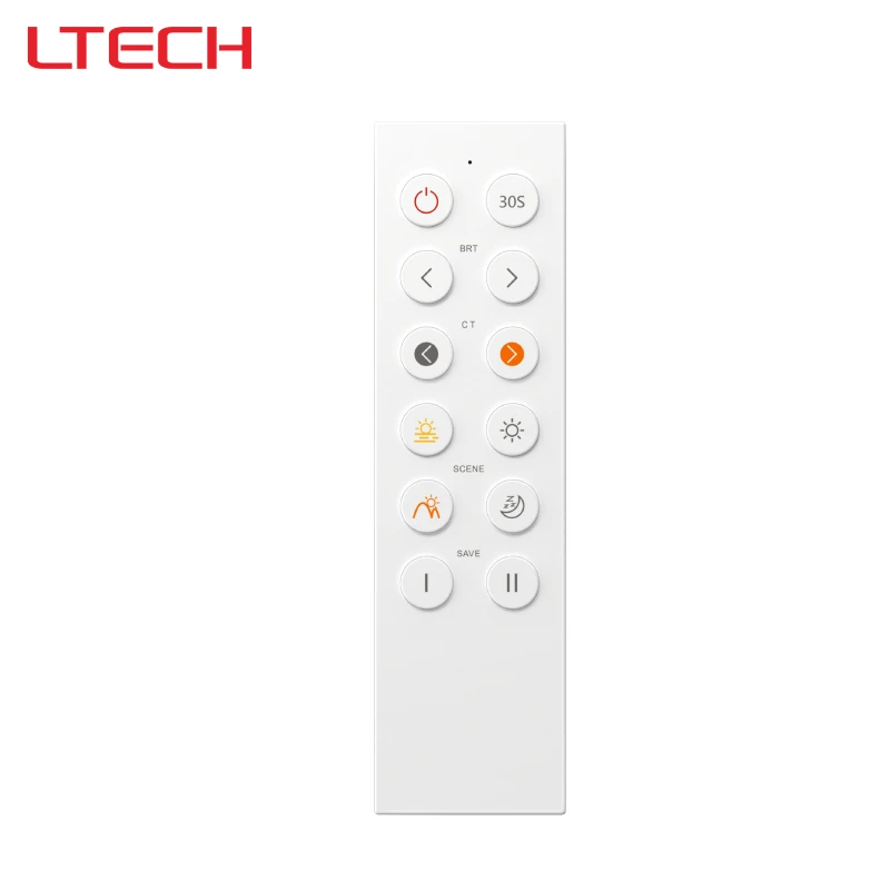 Colour Temperature Remote Control: 12-button 2.4GHz RF Controller with a Range of 30 Metres, Suitable for Home Use F2