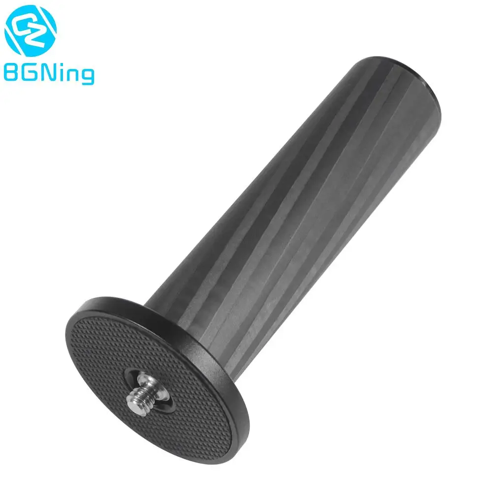 Monopié de fibra de carbono de eje medio, accesorios para trípode, varilla de extensión de eje central, agujero de 3/8 pulgadas, mango estabilizador de cámara SLR