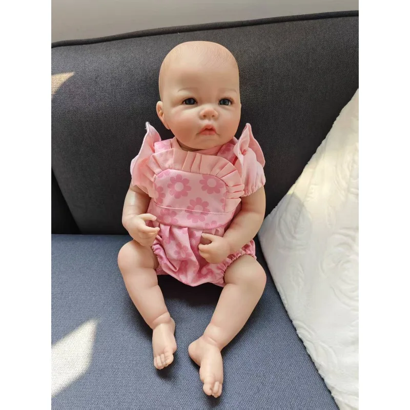 48cm Cute Baby Doll Luca with Full Vinyl Body with Lifelike 3D Skin Painted Hair Reborn Doll