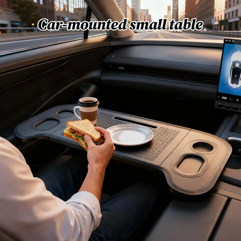 Universal Car Table Steering Wheel Laptop Tray Travel Desk Portable Office Table Car Accessories for Tesla Portable Eating Table