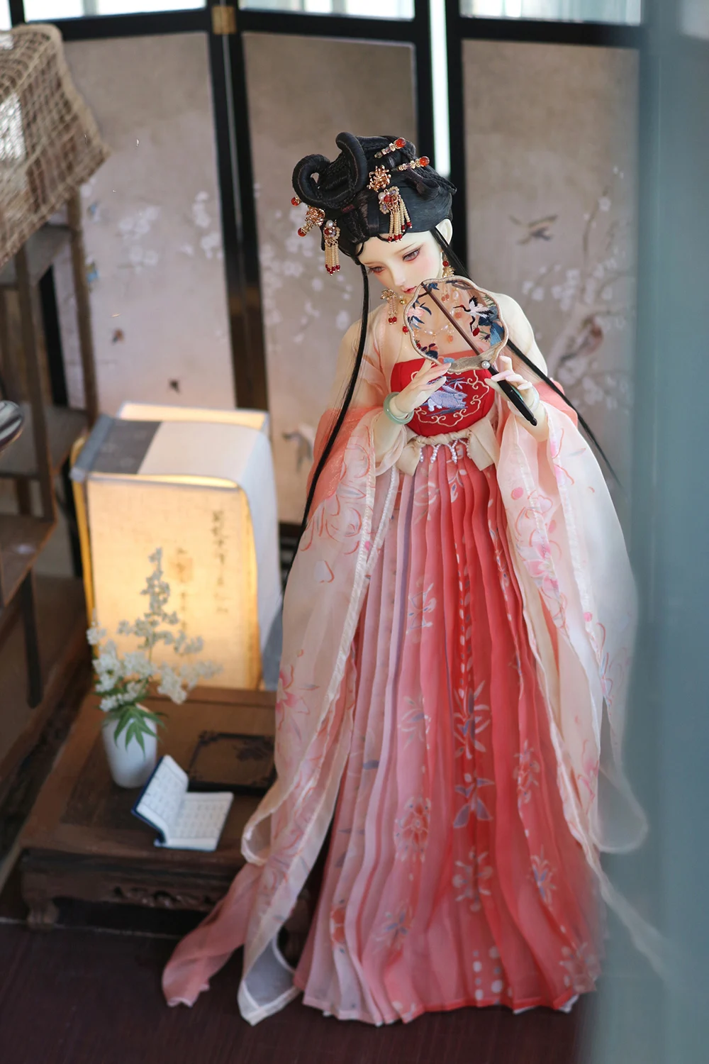 1/4 1/3 Scale BJD Ancient Costume Fairy Dress Chinese Hanfu Outfit Suit For BJD/SD MSD SD13 Big Girl Doll Accessories C1823