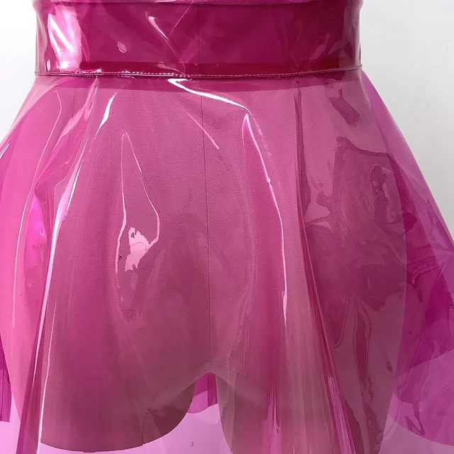 Mini jupe plissee en PVC transparent pour femmes super mini jupes fetiche plastique chaud pole danse wlwear Sissy 7XL 7.0 AliExpress 200000345