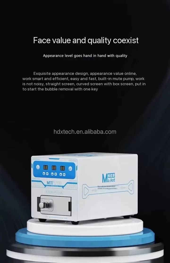Safe Vacuum Defoaming Machine LCD Bubble Removing Machine for Mobile Silent Defoamer