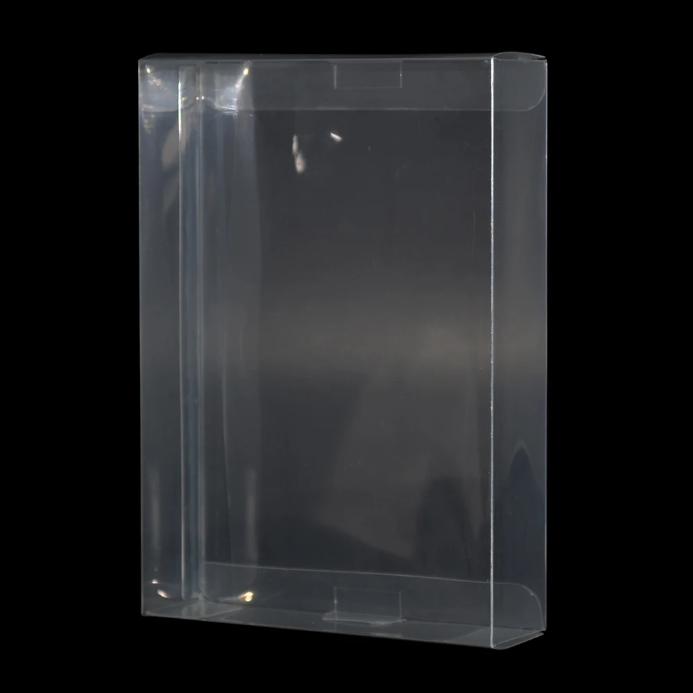 High Quality  Clear transparent for SNES For N64 Game box Protector Case CIB games plastic PET Protector for  game boxes