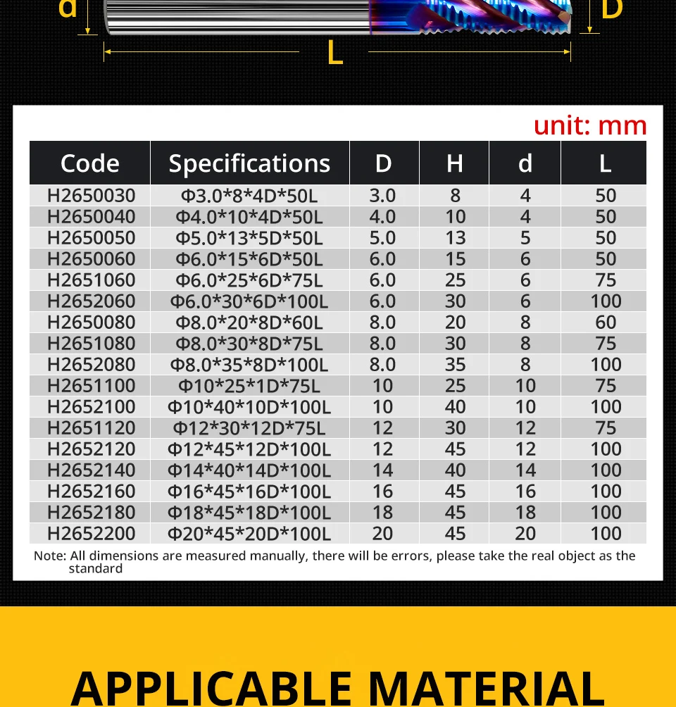 VACK HRC65 Schruppfräser Spiralschaftfräser Hartmetall Wolframstahl Fräser 4 Flöten Metall CNC Werkzeugmaschinen 6 8 10 mm – Detail 7