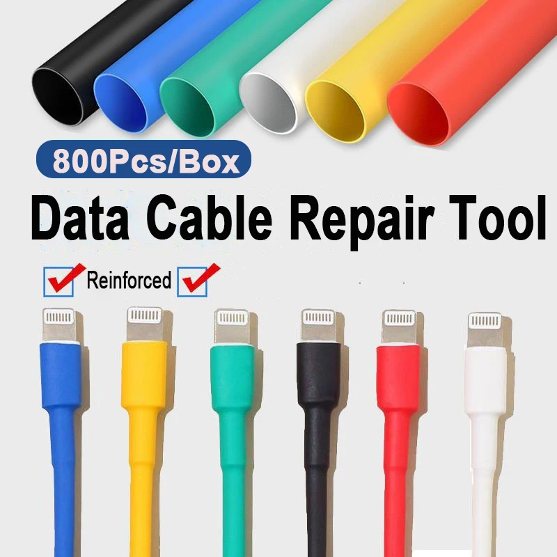 800Pcs Heat Shrink Tubing 2:1Wire Cable Wrap Assortment Electric Insulation Tube for Electrical Insulation Repairs Wire Connet