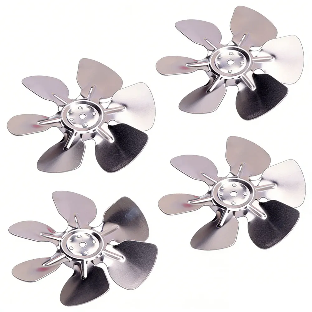 4 Pcs Fan Leaf 200mm/250mm Refrigerator 28 Degree Cooling Fan Blade Aluminum Blade Replacement Leafs HVAC Systems Parts