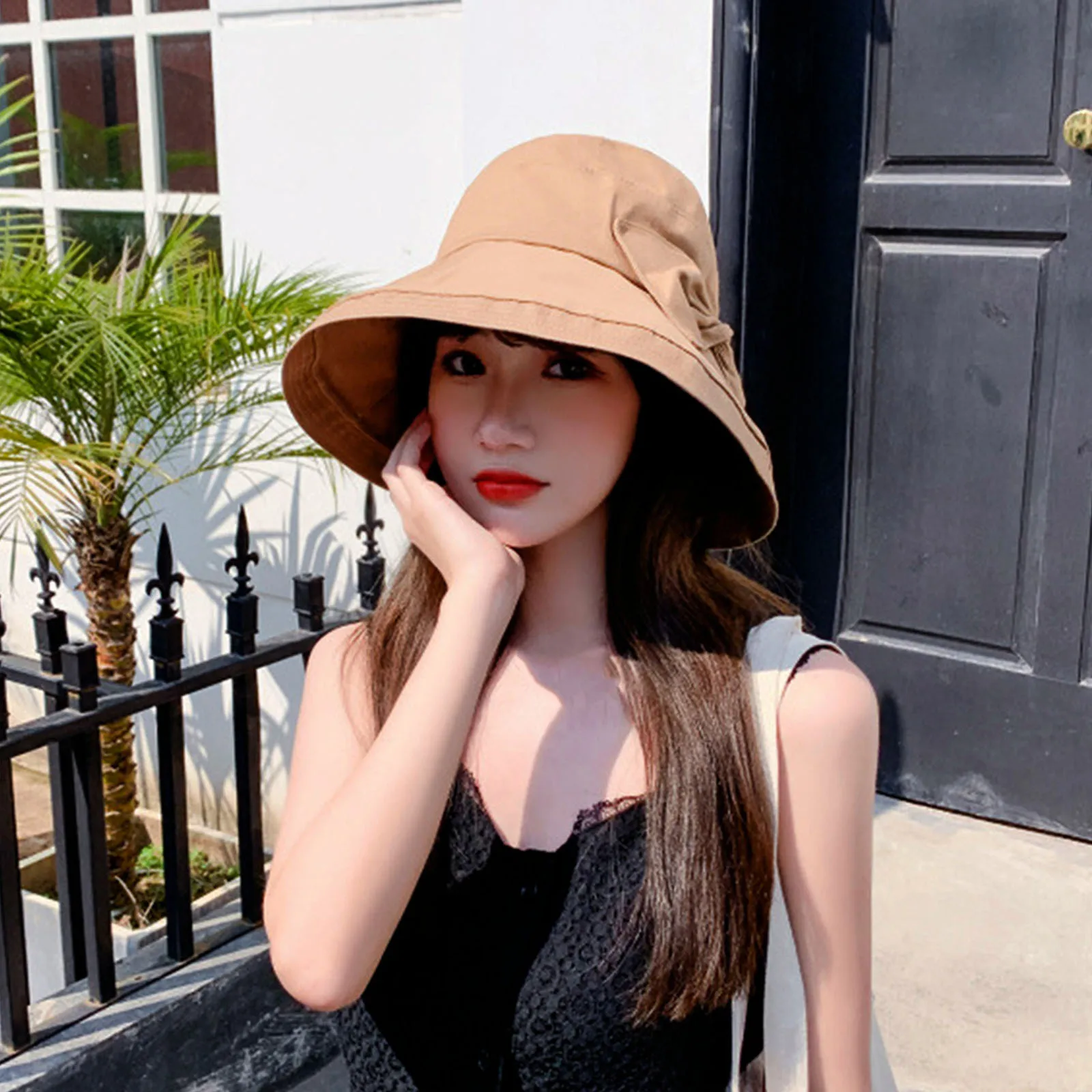 

1Pcs Sunshade Hat Creative Lightweight Fisherman Foldable Uv Protection Wide Brim Summer Beach Hiking Sun Hat for Women