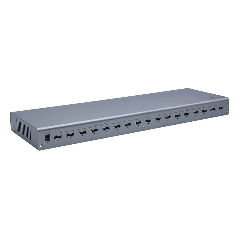 16-Port screen segmentation KVM monitoring switcher